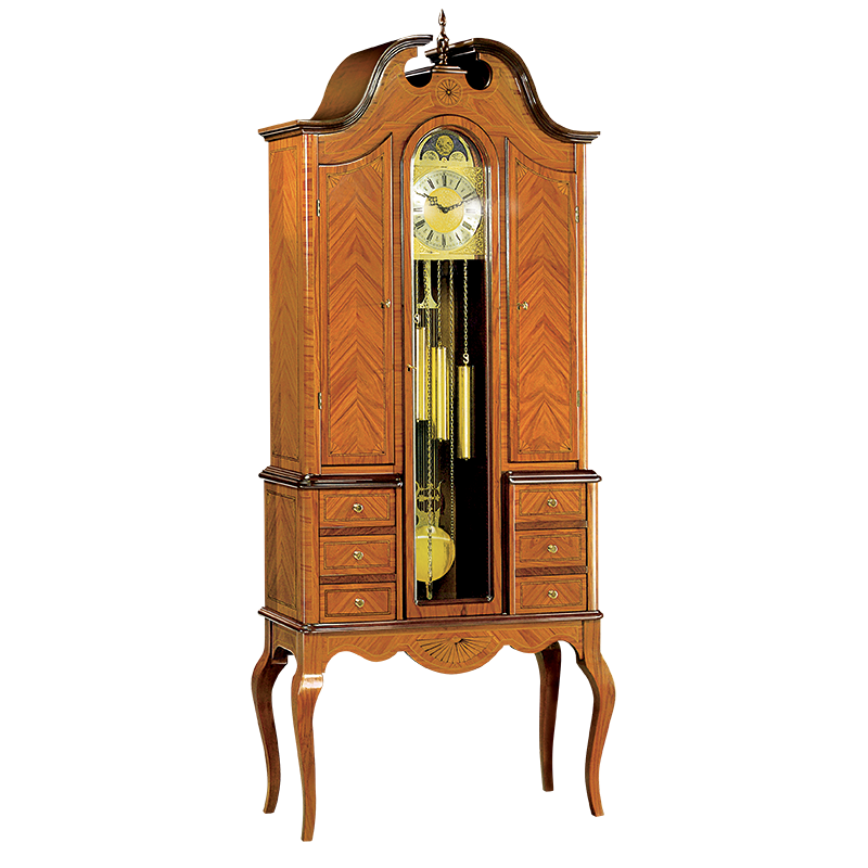 Grandfather Curio Cabinet Clock Svr 88